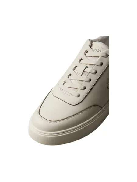 Sneakersy Calvin Klein skórzane beżowe