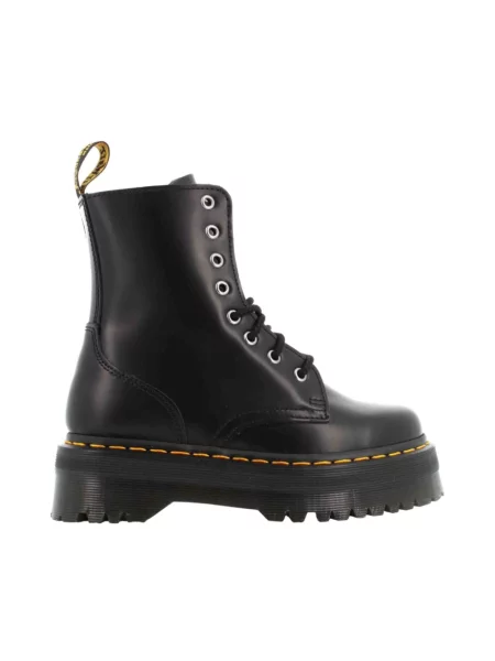 Botki Dr. Martens skórzane na platformie czarne