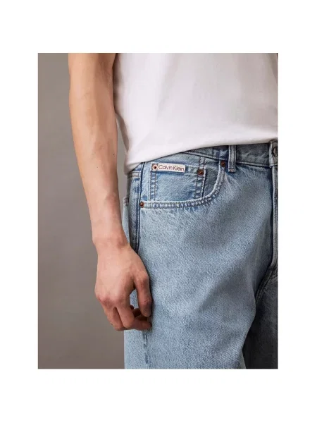 Pantaloni Calvin Klein Jeans albastru