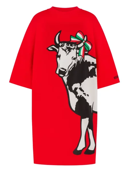 Rochie Moschino cu imagine de costum roșu