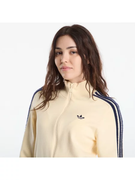 Sweater adidas Knitted Firebird Track Top Warm Vanilla/ Night Indigo M