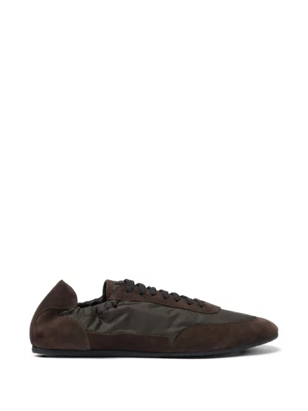 Sneakerși Scarosso din piele de căprioară maro