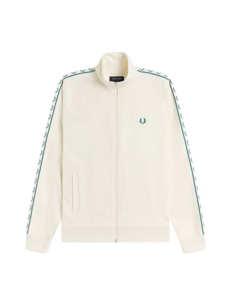 Kurtka Fred Perry Contrast Tape Track Jacket Ecru L beżowa