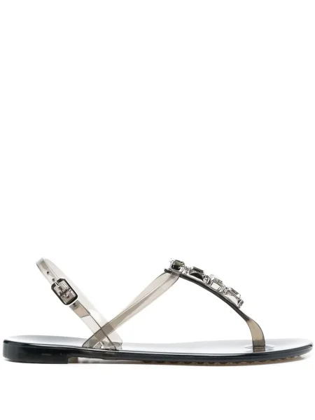 Sandale Casadei de cristal negru
