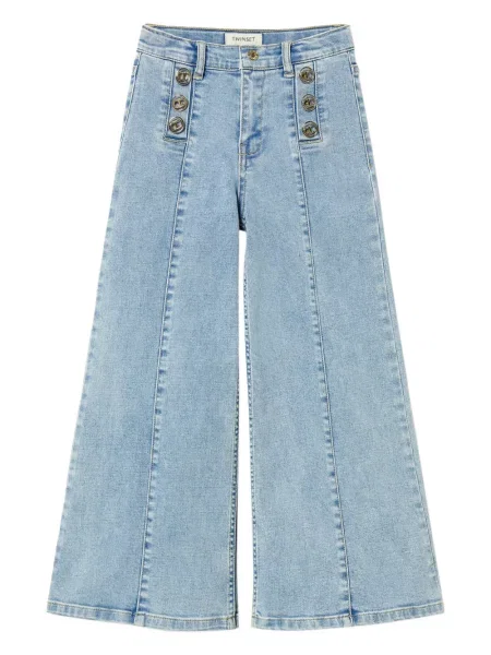 Jeansy dziecięce Twinset niebieskie