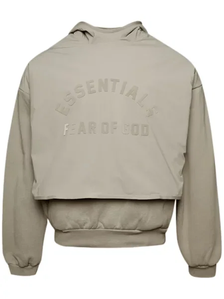 Hanorac cu glugă Fear Of God Essentials din fleece cu imagine