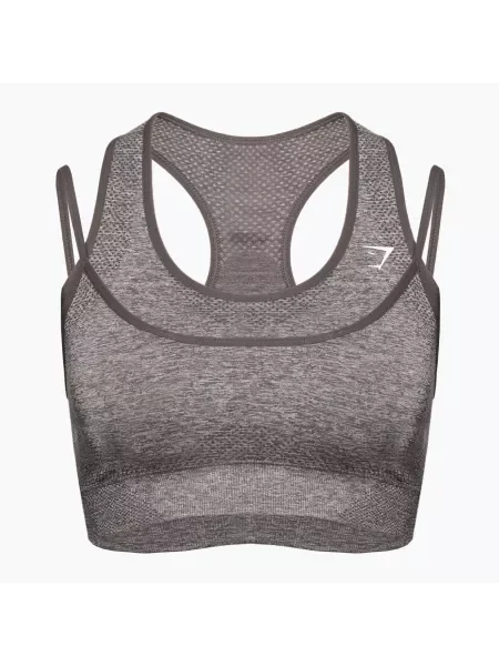 Gymshark Vital Rise Спортен сутиен за тренировка сив