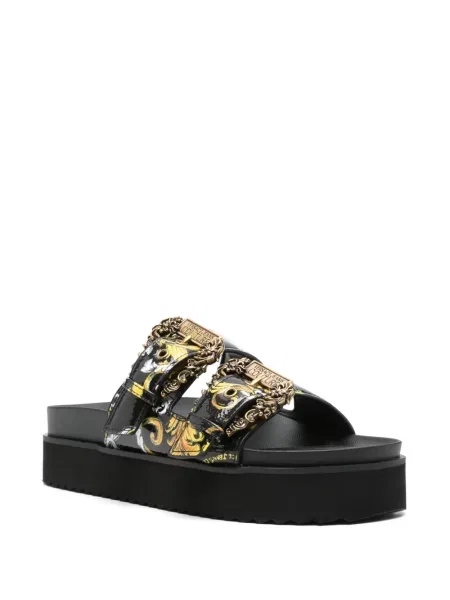 Papuci Versace Jeans Couture cu imagine negru