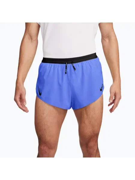 Pantaloni scurți de alergare pentru bărbați Nike AeroSwift Dri-Fit ADV sapphire/black negru