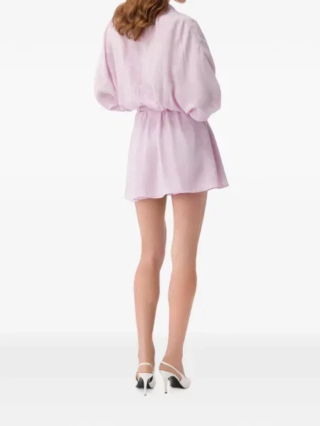 Rochie mini Versace din satin roz