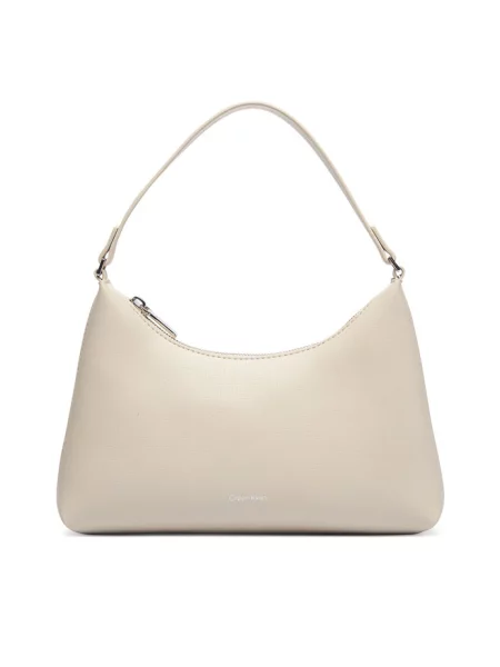 Calvin Klein Torebka Foil Logo Small Shoulder Bag Kremowy