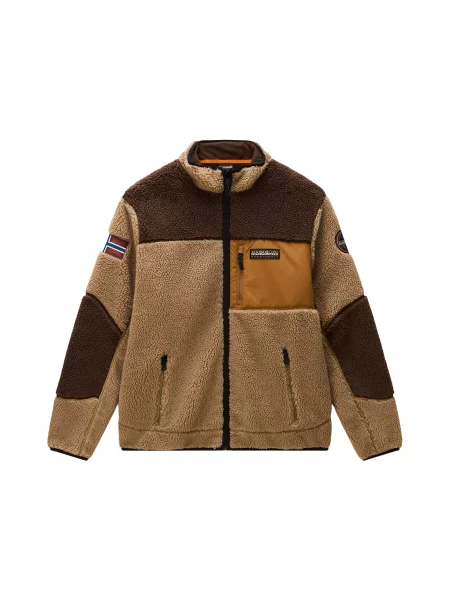 NAPAPIJRI Jachetă fleece Yupik caramel / ciocolatiu / deschis maro