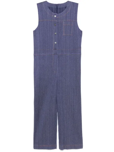 Salopetă Pleats Please Issey Miyake plisată albastru