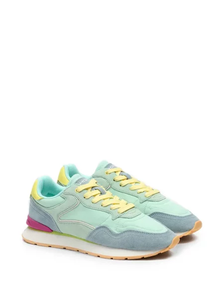 Sneakerși Hoff din piele de căprioară verde