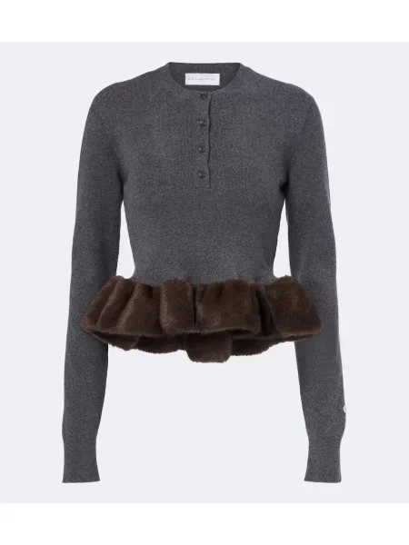 Pulover Stella Mccartney de lână gri