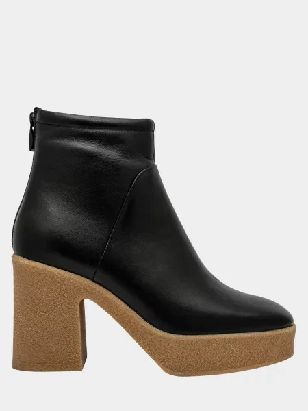 Кожаные ботильоны Enzo Verratti черные