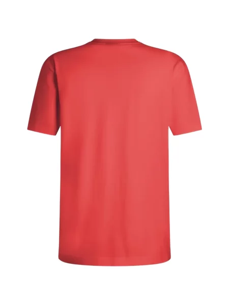 Tricou Boss stretch cu autograf roșu