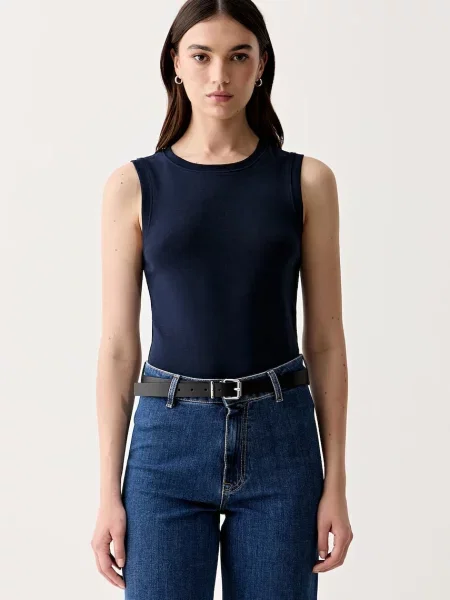 Tommy Hilfiger top za žene od pamuka plava