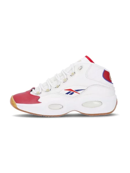 Sneakersy Reebok skórzane do koszykówki czerwone