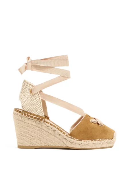 Espadrile Valentino Garavani din piele maro