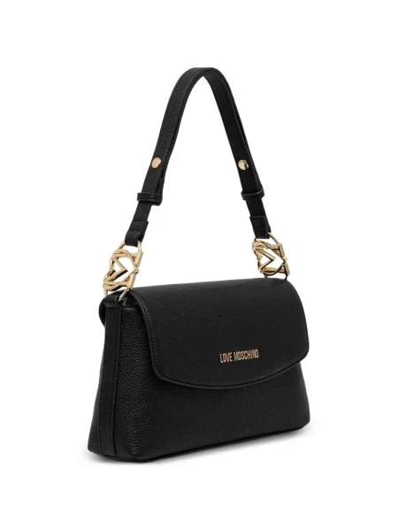 Shopper torbica Love Moschino s autogramom crna