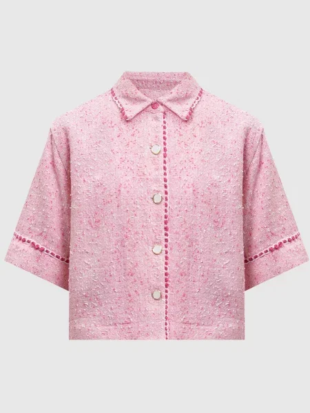 Твідова сорочка Khloe Simkhai рожева