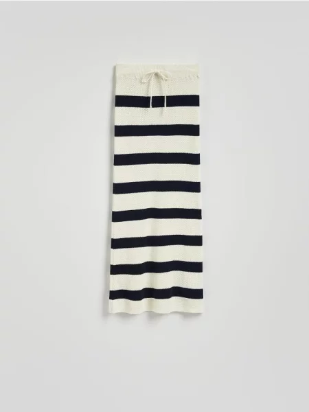 Reserved Spódnica maxi z wiązaniem wielobarwny