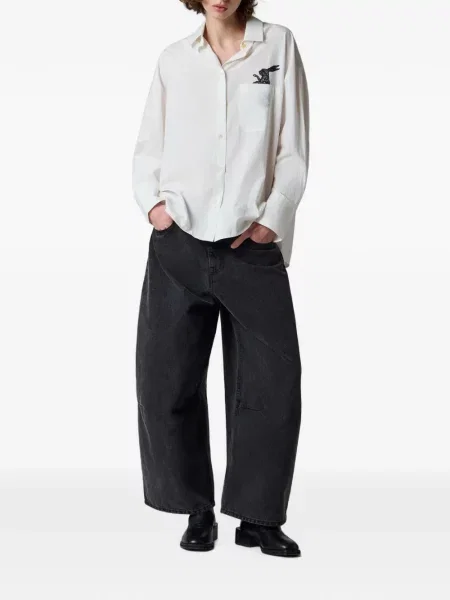 Cămașă Paul Smith cu broderie alb