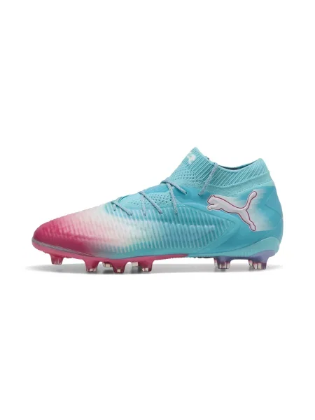 PUMA FUTURE 8 ULTIMATE RE-CHARGE AG Football Boots Unisex Buty Hero Niebieski/Biały/Sunset Różowy 39 białe