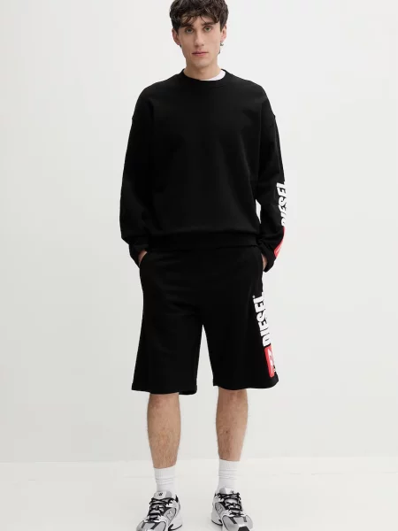 DIESEL Majica rdeča bela črna