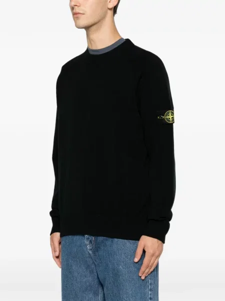 Pulover Stone Island cu strasuri negru