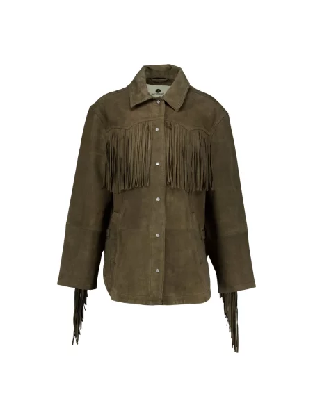 Kurtka skórzana Alter Ego zielona