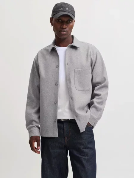JACK & JONES Cămașă JJEREGENT amestecat gri