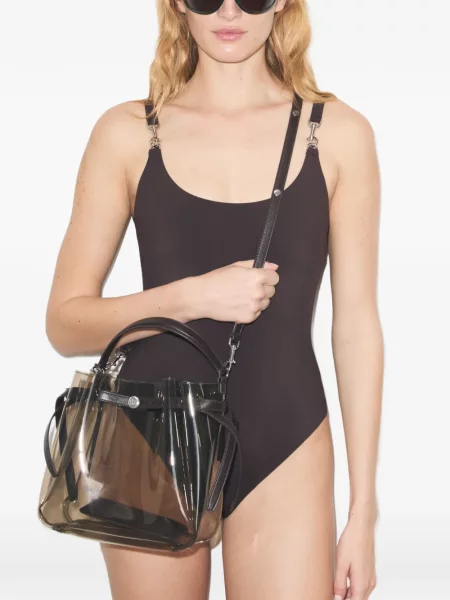 Geantă Tory Burch maro