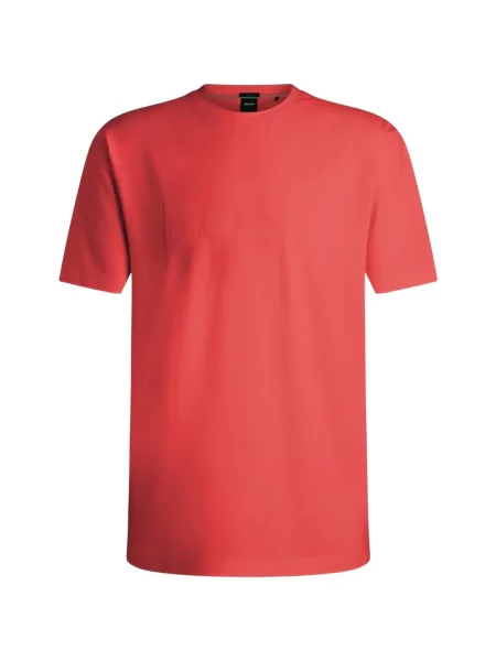 Tricou Boss stretch cu autograf roșu