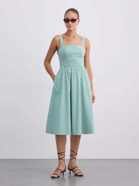 Midi suknelė Mohito žalia