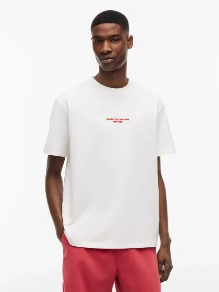 Tommy Jeans Majica SAILBOAT plava / pastelno žuta / crvena bijela