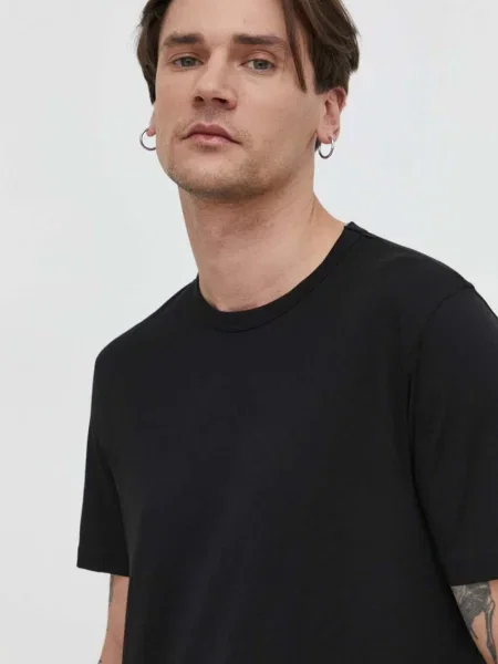 HUGO Blue Tricou Naolo albastru / negru alb