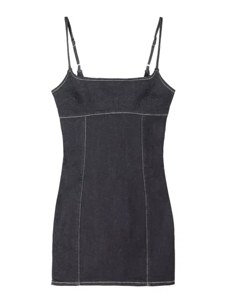 Bershka Obleka moder denim