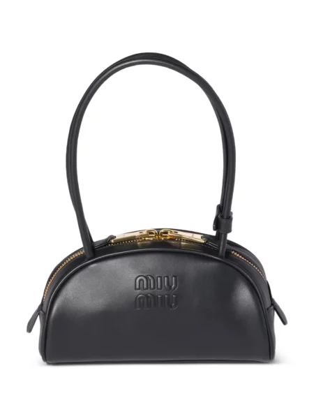 Geanta de piele Miu Miu din piele negru