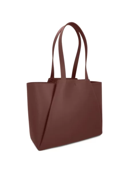 Geantă shopper Kaai din piele maro