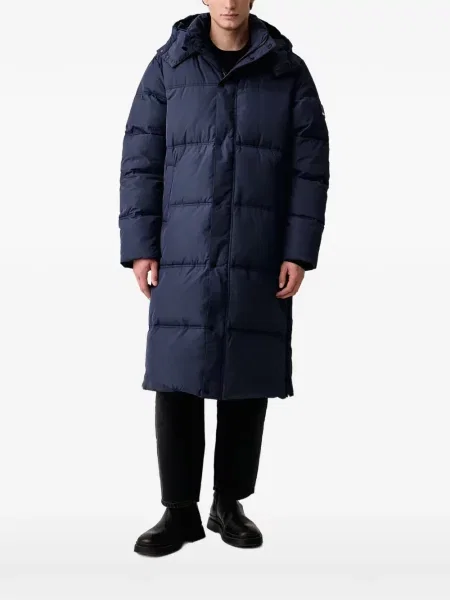 Geacă de blugi Karl Lagerfeld Jeans cu glugă albastru