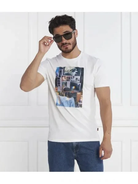 BOSS ORANGE Tricou TeMemory alb
