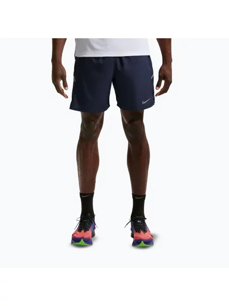 Pantaloni scurți de alergare pentru bărbați Nike Miler Dri-Fit 7" midnight navy marină