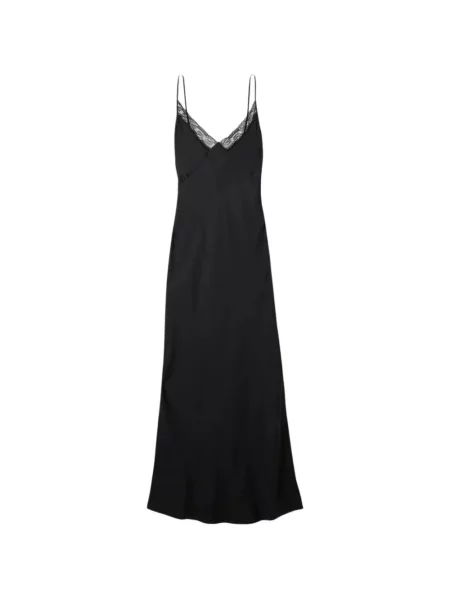 Rochie The Row cu decolteu în V negru