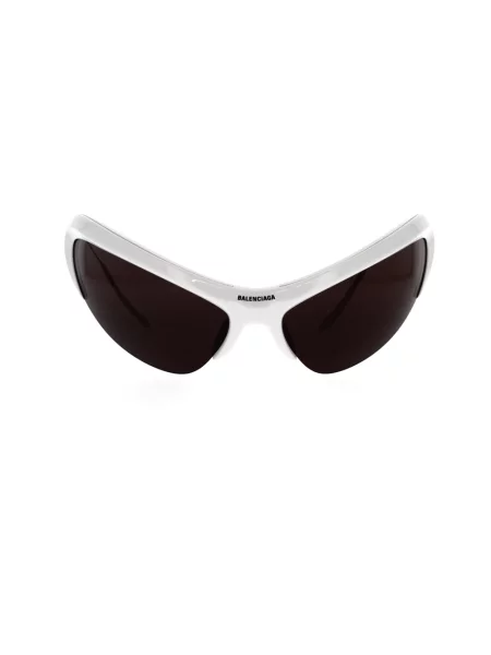 Lniane okulary przeciwsłoneczne Balenciaga białe