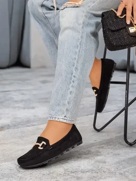 Mocasini Resti negru
