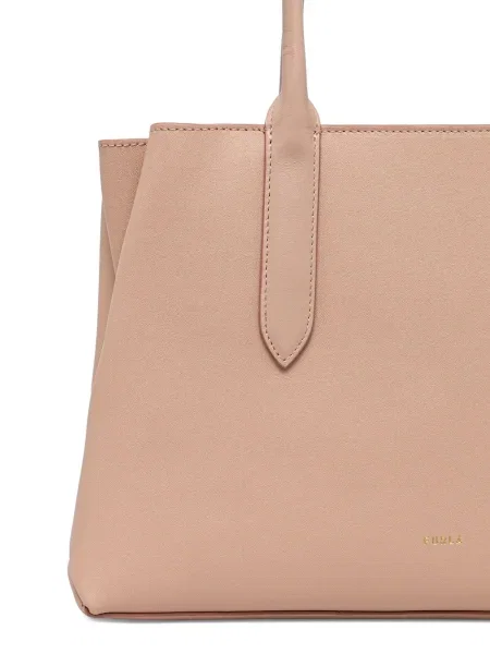 Geanta de piele Furla din piele roz