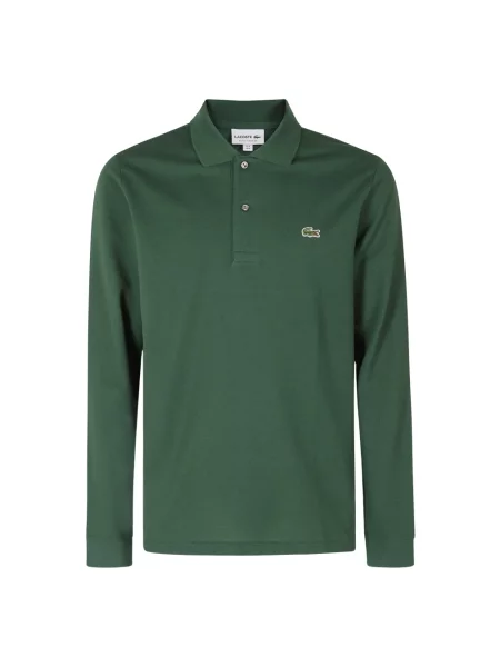 Koszulka polo Lacoste z długim rękawem zielona