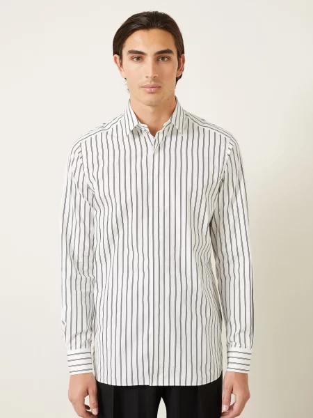Tom Ford Košile Regular Fit / černá bílá